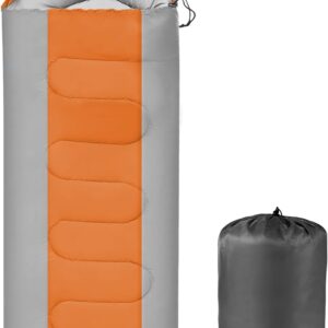 Sleeping Bags Portable Waterproof Camping Sleeping Bag for Adults Kids 4 Seasons Cold Weather or Warm Backpacking Hiking Mountaineering Indoor Outdoor Use