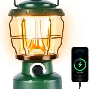 LED Camping Lantern, Water Resistant Emergency Light for Power Outage, Hurricane, Hiking