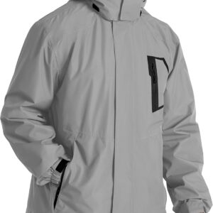 Mens Rain Jackets Waterproof with Hood Men Windbreaker Jackets Lightweight Rain Coats for Golf Fishing Hiking