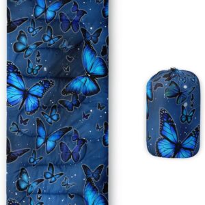 Kids Sleeping Bag for Boys Girls,Rocket Astronaut Moon Print-Lightweight Warm Portable Outdoor Indoor-Waterproof Cold Weather Resistant Sleeping Bag for Camping Hiking