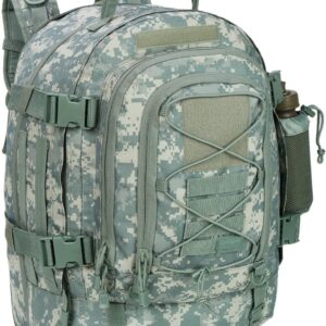 Expandable 40-64L Military Tactical Backpack 3 Day Bag Hiking Gym Sport Camping